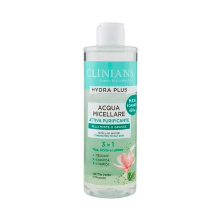 Micelar Clinians Hydra Plus Purificacion 3 En 1 400ml