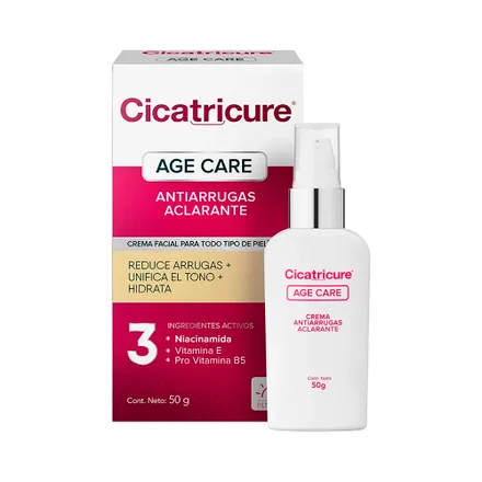 Crema Facial Cicatricure Age Care Antiarrugas Aclarante 50ml