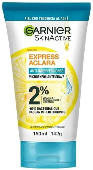 Limpador Esfoliante Garnier Express Aclara Anti Imperfeicoes 150ml