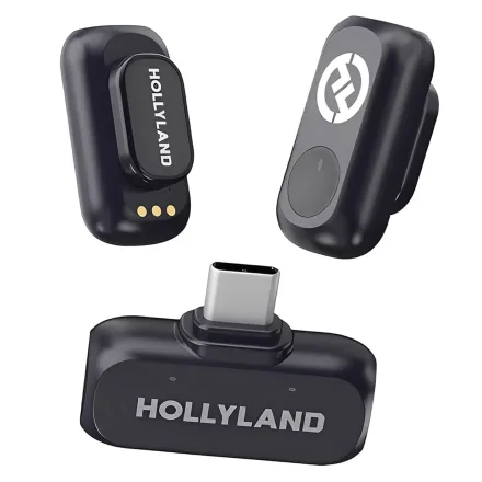 Microfone Lapela Hollyland Lark A1 Duo Espacial