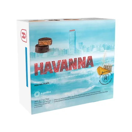 Alfajores Havanna Mar Del 4 360g