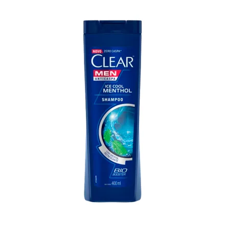 Shampoo Clear Men Anticaspa Ice Cool Menthol 400ml