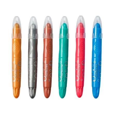 Crayones Gel Keyroad Silky Cryaons Metallic 6 Colores