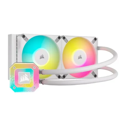 Water Cooler para Processador Corsair iCue H100i Elite Capellix XT CW-9060072-WW RGB - Branco