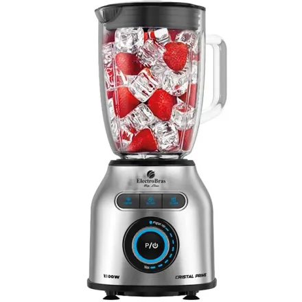 Liquidificador Electrobras Cristal Prime Ebl 10 Watts Litros 8 Velocidades Pulsar