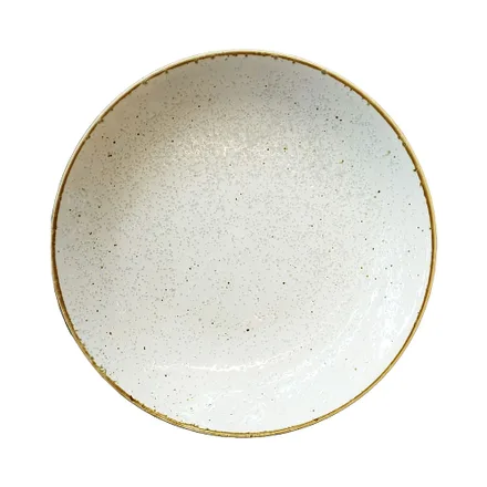Plato Hondo De Porcelana Zne 14247 20.5 Cm Blanco