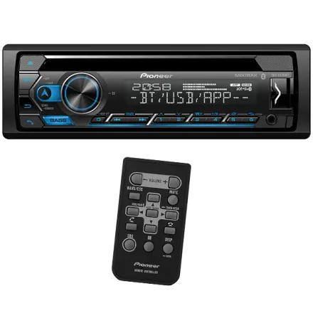 Reprodutor de CD Automotivo Pioneer DEH-S4250BT com Bluetooth USB Auxiliar - Preto