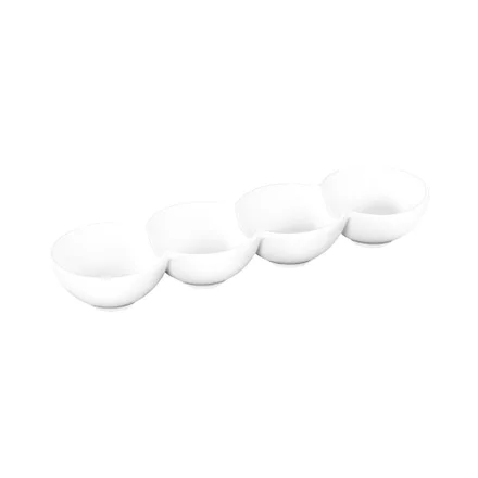 Recipiente Para Aperitivo Wlmax Wl 992602/A 30 Cm Blanco