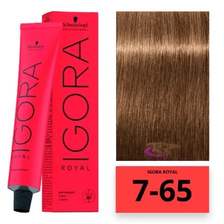 Schwarzkopf Tinte Pelo Igora Royal 7 65 60ml