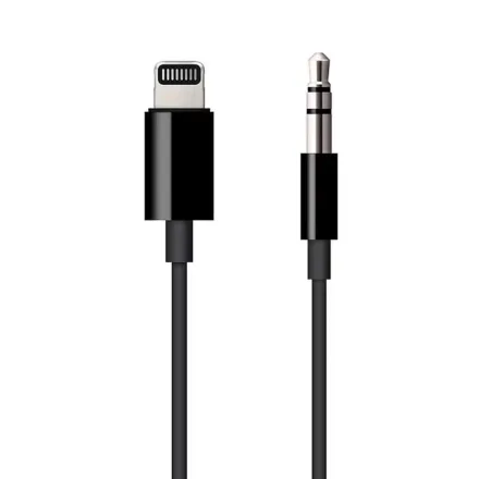 Cabo Apple Lightning para 3.5mm / 1.2m - Preto (MR2C2AM/A)