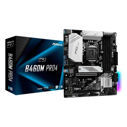 Placa Mae Asrock Pro 4 Socket Lga 1200 Chipset B460 Atx
