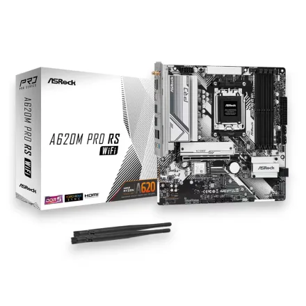 Placa Mae Asrock Pro Rs Ddr 5 Socket AM5 Chipset A620 Atx