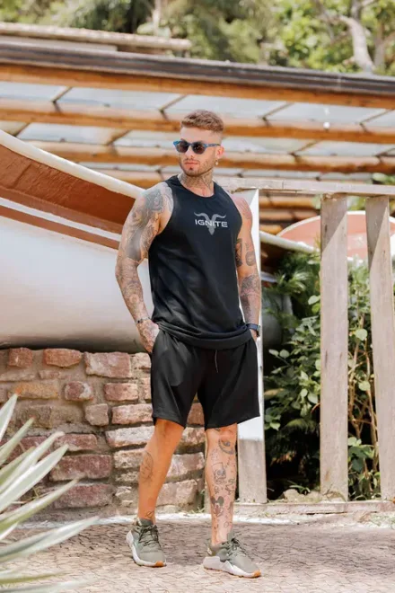 IGNITE REGATA LONG MASCULINO 66003 (T) M NEGRO