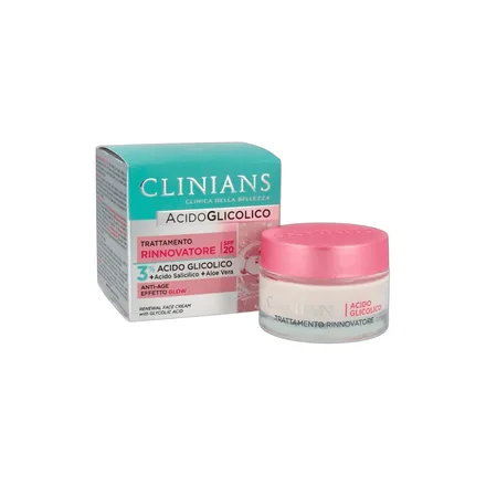 CREME FACIAL RENOVADOR CLINIANS COM ÁCIDO GLICÓLICO