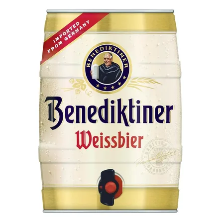Cerveza Benediktiner Weissbier 5LT Barril