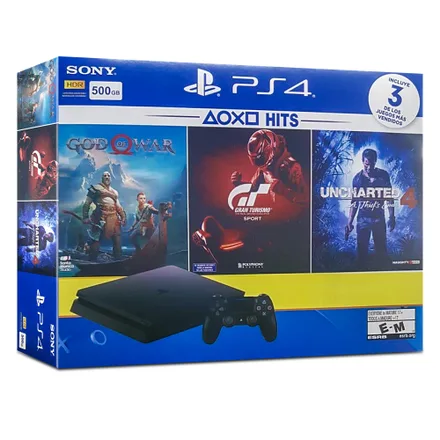 PS4 Slim Gran Turismo Uncharted 4 God Of War Ps Plus
