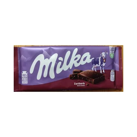 MILKA CHOCOLATE ZARTHERB 100GR