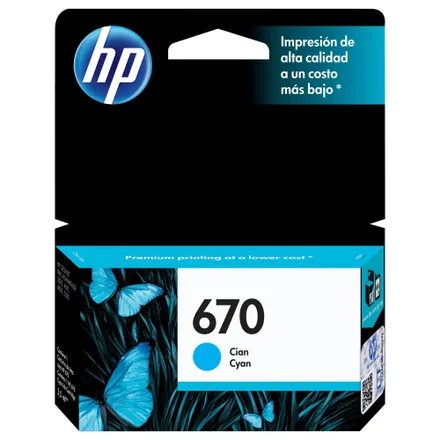 Cartucho Hp 670 Ml