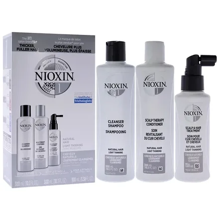 Nioxin 1 3PCS Shampoo Acondicionador Tratamiento