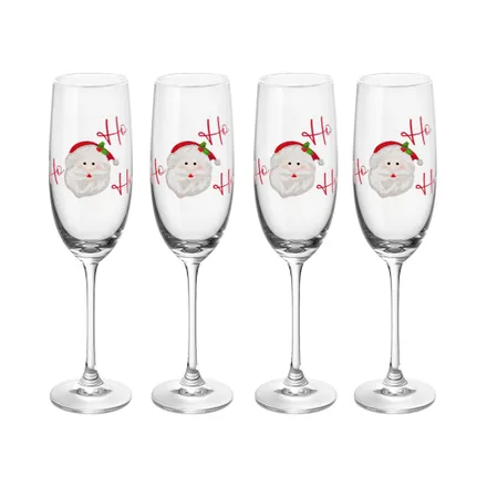 Set Copas Champan Santini 180 4 Piezas 240ml