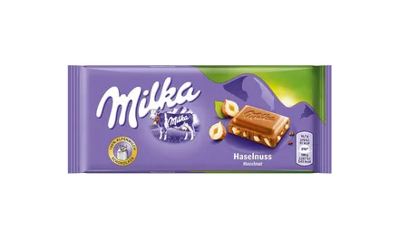 MILKA CHOCOLATE 100GR HASELNUSS