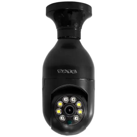 Câmera IP Satellite A-CAM031 com Wi-Fi e Microfone - Preta