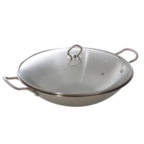 Wok Aço Inox 36cm Westinghouse WCCW0104036