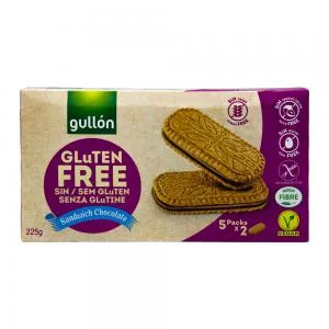 Bolacha Gullon Sandwich Chocolate Gluten 225g