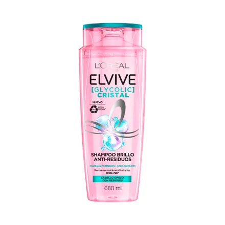 Shampoo Oreal Elvive Glycolic Cristal 680ml