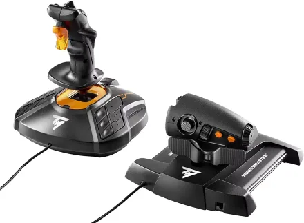 Kit Joystick e Acelerador Thrustmaster Hotas T-16000M FCS para PC - Preto