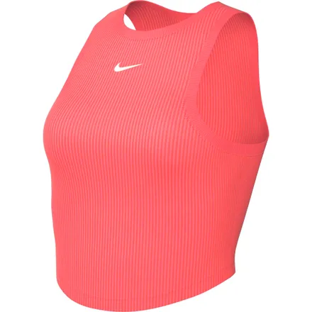 Camiseta Regata Nike Feminino Sportswear Cropped Mini-Rib XS Coral – FB8279629