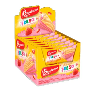 BISCOITO MINI WAFER BAUDUCCO MORANGO CAIXA 14X30G