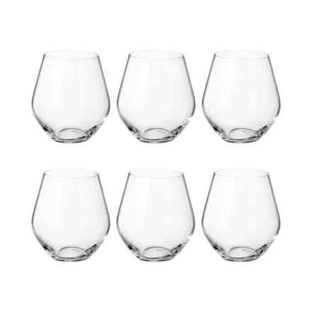 Set Vasos Bohemia Tori Titanium 6 Piezas 500ml