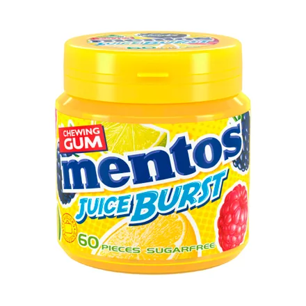 Chicle Sin Azucar Mentos Juice Burst 120 Gr