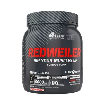 Suplemento Olimp Sport Nutrition Redweiler Pre Workout Blueberry Madness 480 Gr