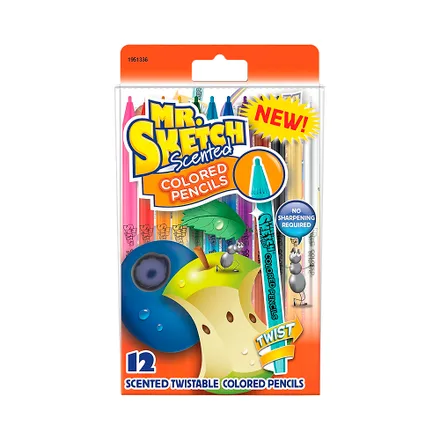 Lapices Color Mr Sketch Scented Twistable Colored Pencils 12