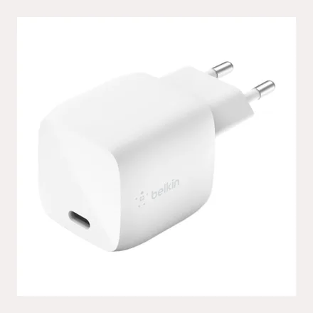 Carregador de Parede Belkin 30W USB-C GAN Branco EU – WCH001VFWH