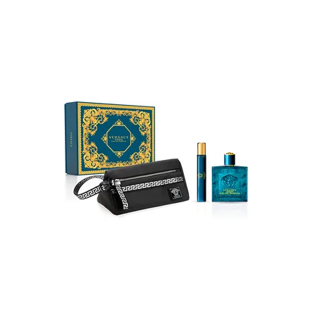 Versace Eros Masculino Eau Parfum Plus Necesser 100ml 10ml