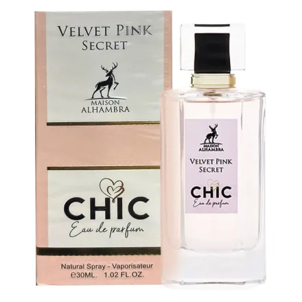 Perfume Maison Alhambra Chic Velvet Pink Secret Eau Parfum Feminino 30ml