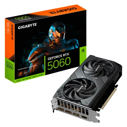 Placa Video Gigabyte Windforce Oc Geforce Rtx 5060 Gddr 7 Gv 8GD