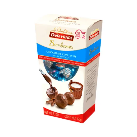 Bombon La Viuda Con Leche Sin Azucar 150 Gr