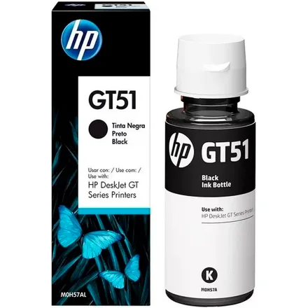 Frasco Tinta Hp GT51 Preta 80ml