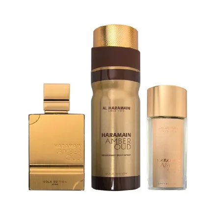 Set Al Haramain Amber Oud 3 Piezas Unisex Agatres