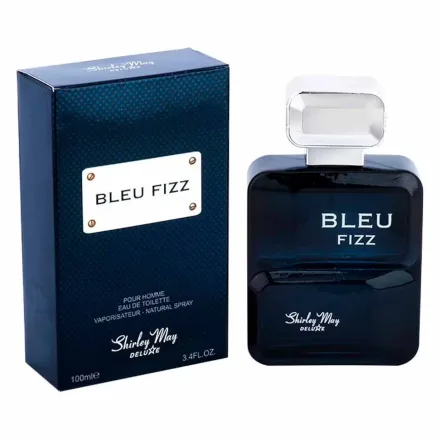 Perfume Shirley May Deluxe Bleu Fizz Eau Toilette Masculino 100ml