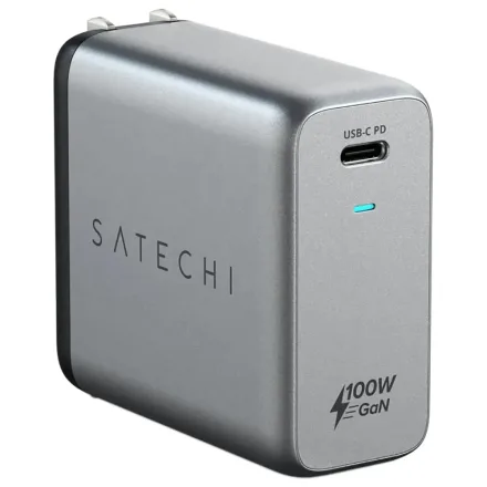 SATECHI CARGADOR ST-UC100WSM-EU 100W PD WALL USB-C SPACE GREY
