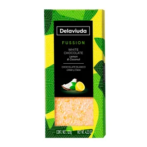 Barra Chocolate Delaviuda Fussion Limao Coco 120g