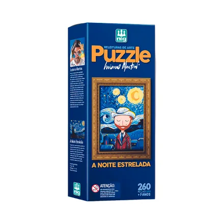 Rompecabezas Nig Brinquedos 0581 La Noche Estrellada 260 Piezas