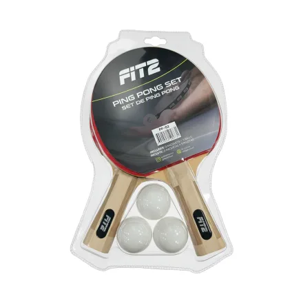 Set Ping Pong Fit 2 Pp 02 Raquetas 3 Pelotas