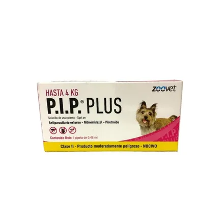 Antiparasitario P.I.P Plus 4 Kg 0.48 Ml