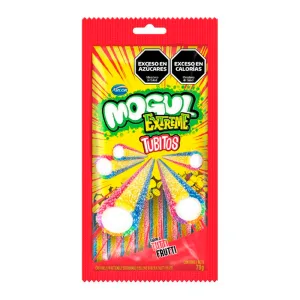 Bala Gelatina Arcor Mogul Canudinho Acido Extremo Tutti Frutti 70g